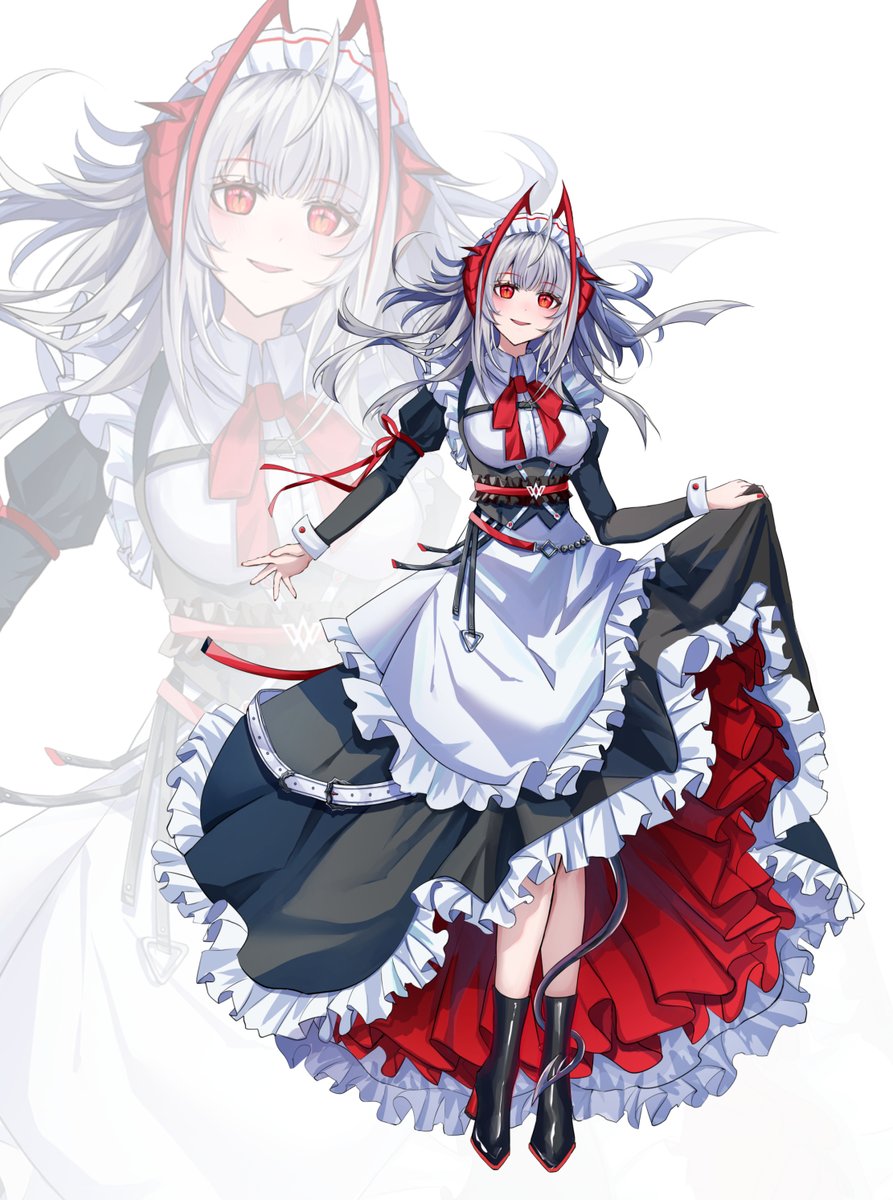 imakokotea's tweet image. #明日方舟  #アークナイツ  #Arknights 
メイド服ウィシャデル❤️