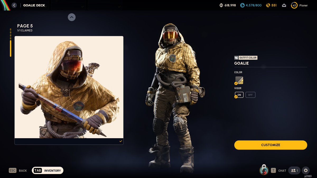 Golden Outfit #ARCRaiders