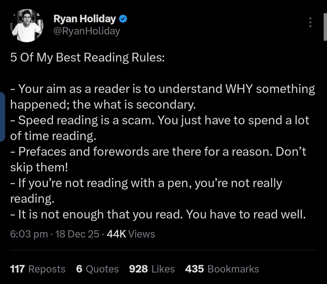 KOB_CARES's tweet photo. Readers are writers 💞

It took months, if not years for a writer to write and publish a book... So why will you read it for 2 to 4 weeks 🫵😳😴 our brain needs time to process and understand efficiently 😜 we're not robot 😅

#discipline #entrepreneur #focus #reader https://t.co/VgPjlVKpgo