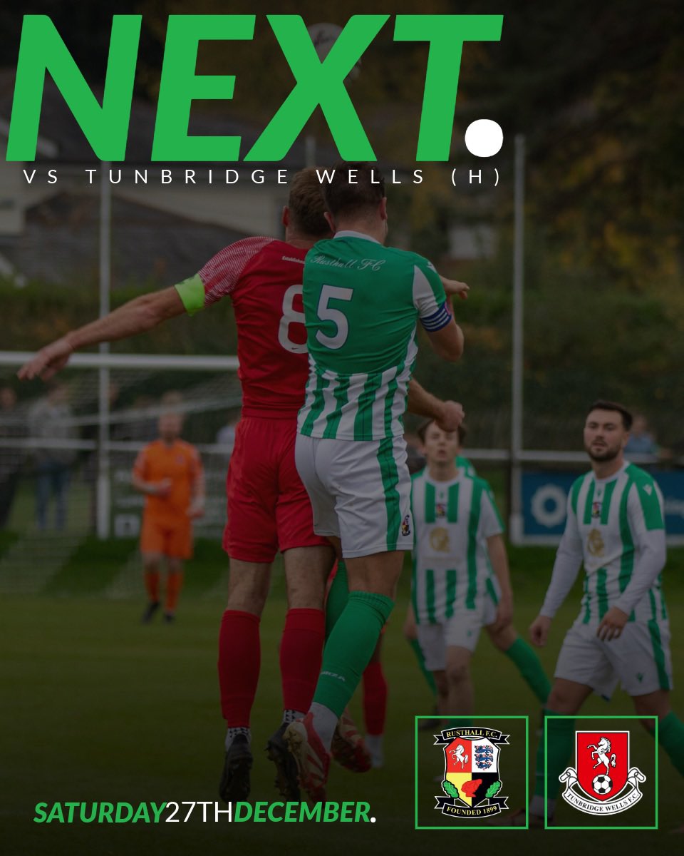 FCRusthall's tweet photo. The Jockey Farm Stadium. Tomorrow. 3pm.

🎟️ Grab your tickets for tomorrow’s @SCEFLeague Premier Division ‘Rocks Derby’ showdown via our website! 🤝

Match info, tickets &amp; more ➡️ https://t.co/FYTlI58gfM

#RusthallFC 🟢⚪️ https://t.co/V3emHi8n4y