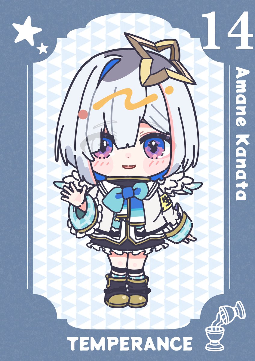 天音かなた ,天音かなた(通常) 「holotarot 14 #かなたーと」|月と犬 ☪︎*のイラスト