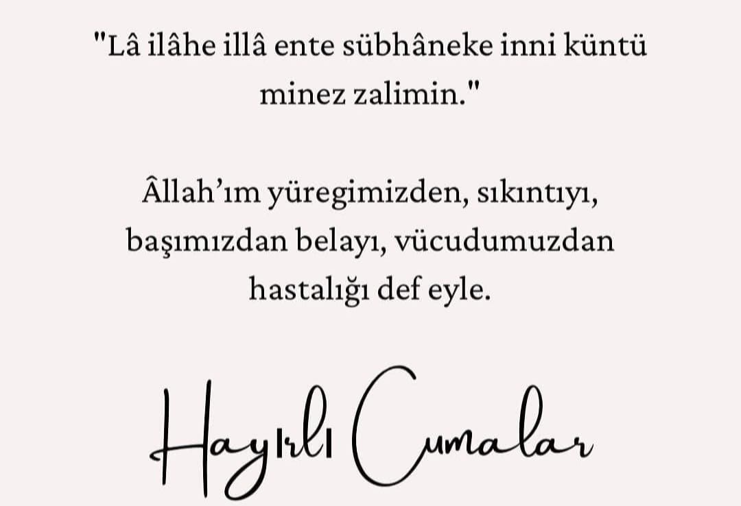 Hayırlı cumalar olsun dualarımız kabul olsun 🤲