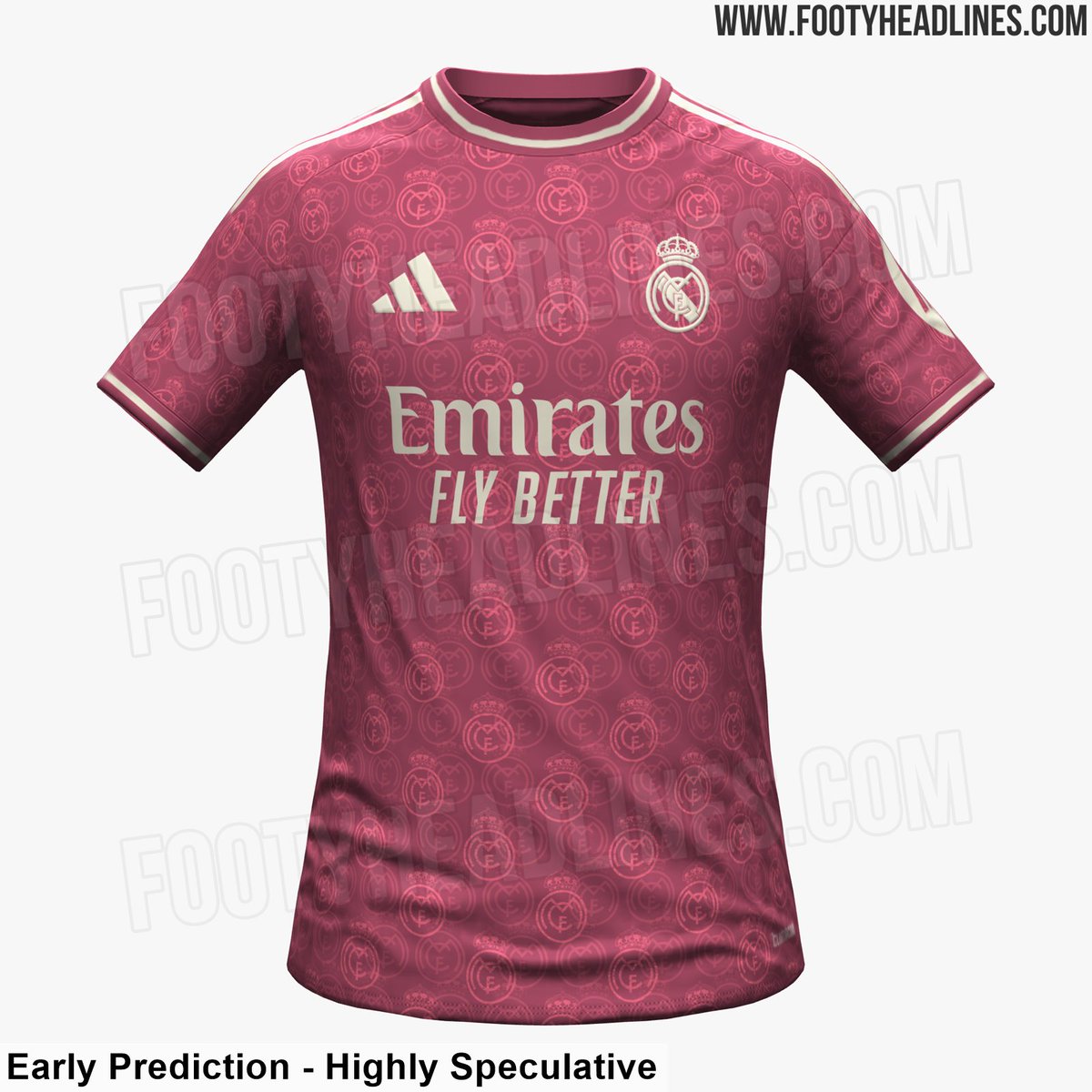 MadridXtra's tweet image. Real Madrid 2026/27:

🤍 Home Kit: white, green, magenta
 
💚 Away Kit: green

🩷 3rd Kit: pink