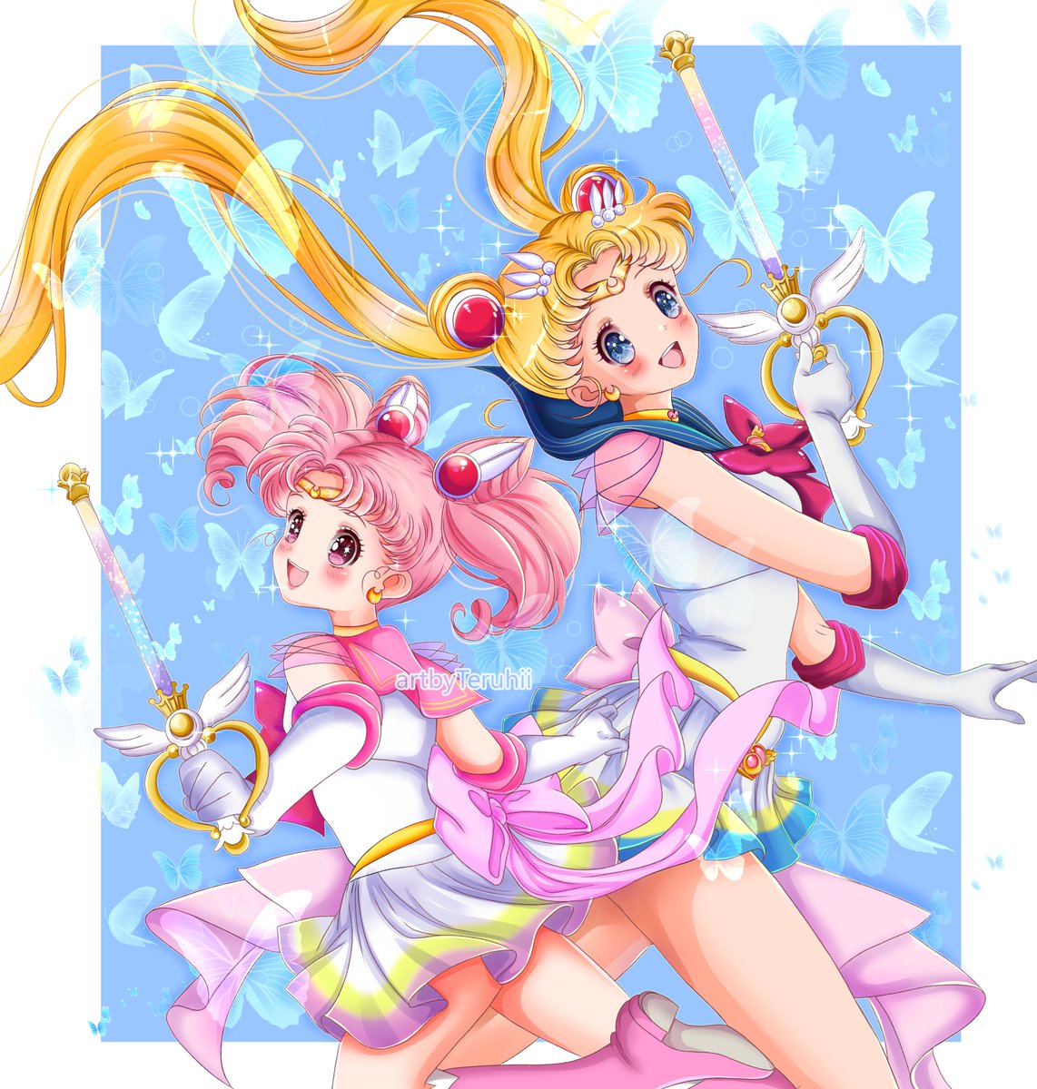 Teruhii1's tweet photo. Remember me...? 😝
#fanart 
#SailorMoon 
#Prettycure
#art https://t.co/nOK8bKOHhc