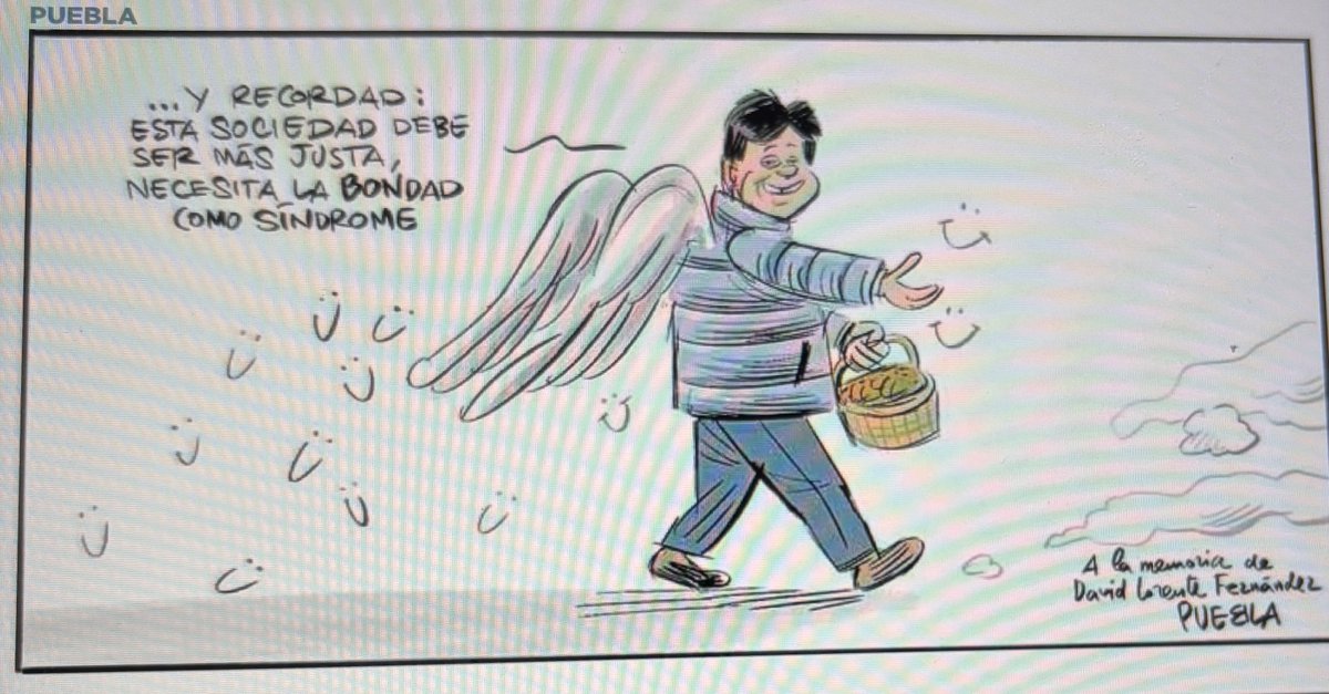 ⁦<a href="/PUEBLAdibujante/">PUEBLA</a>⁩ Pues eso perdemos, su constante sonrisa para siempre.