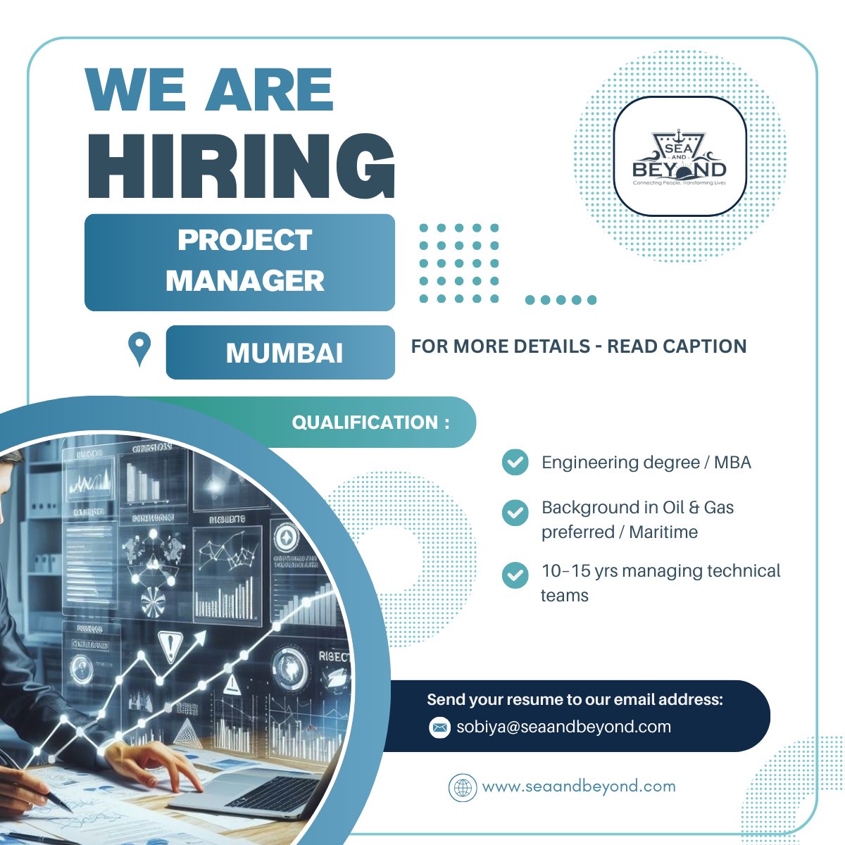 seaandbeyond001's tweet photo. We are #Hiring
- 10–15+ years of leadership experience managing large engineering / automation project teams
- Engineering degree required; MBA / Business or Operations Management degree is an added advantage
Location: #Mumbai 

#ProjectDelivery #AutomationProjects
#MaritimeJobs https://t.co/H8RDBxCN0x