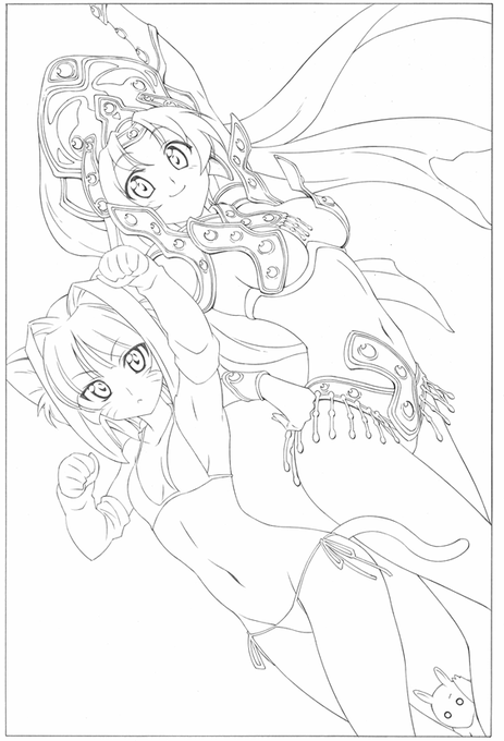 アナログ時代の線画 懐かしい^^ 