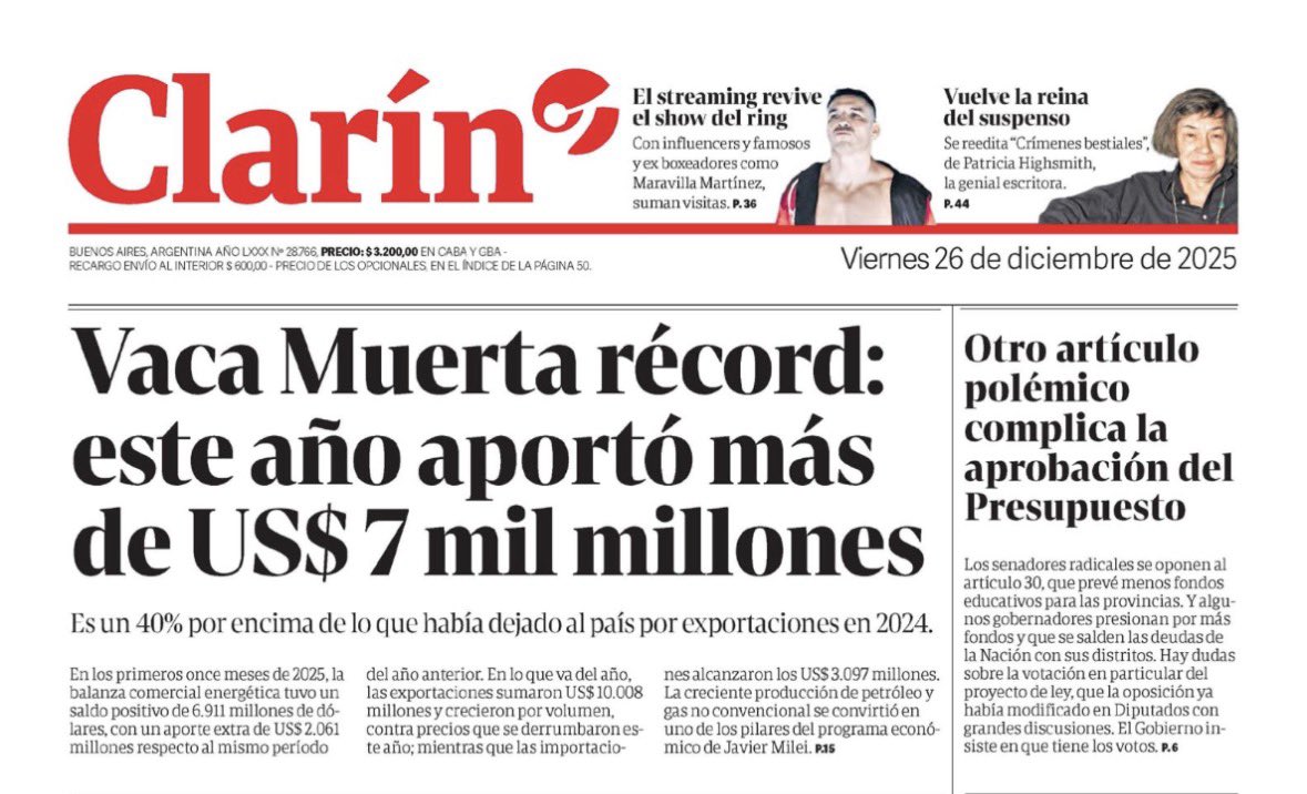 hernanpablo's tweet image. El 55% de la producción de Vaca Muerta es de YPF. Su estatización hizo la diferencia desde 2012. Y ahora la infraestructura lograda con gasoductos y oleoductos disparó la exportación y los saldos. El gobierno no tiene una estrategia nacional para aprovechar este impulso.
