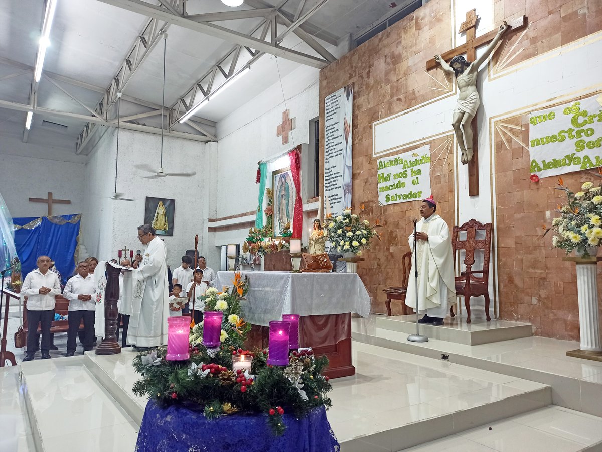 KofC17543's tweet image. Unidos en comunidad participamos en la Santa Misa de la Solemnidad de la Navidad del Señor, presidida por Mons. Mario Medina Balam, Obispo Auxiliar de Yucatán, en la Parroquia de Cristo Obrero. Dic 24, 2025.

@KofC #KnightsofColumbus #CaballerosdeColón