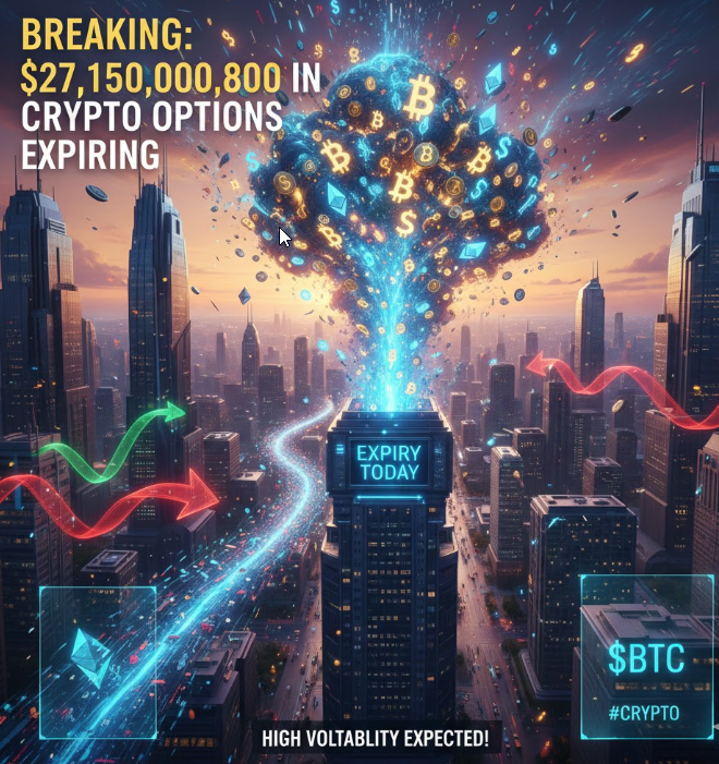 YOSSHOP's tweet photo. Market Alert: Today marks a record-breaking options expiry for $BTC and $ETH, totaling $27.15B.

Expect significant price swings as traders reposition. Stay sharp. ⚡️

#Bitcoin #Ethereum #OptionsExpiry https://t.co/4GVW9X0RjQ
