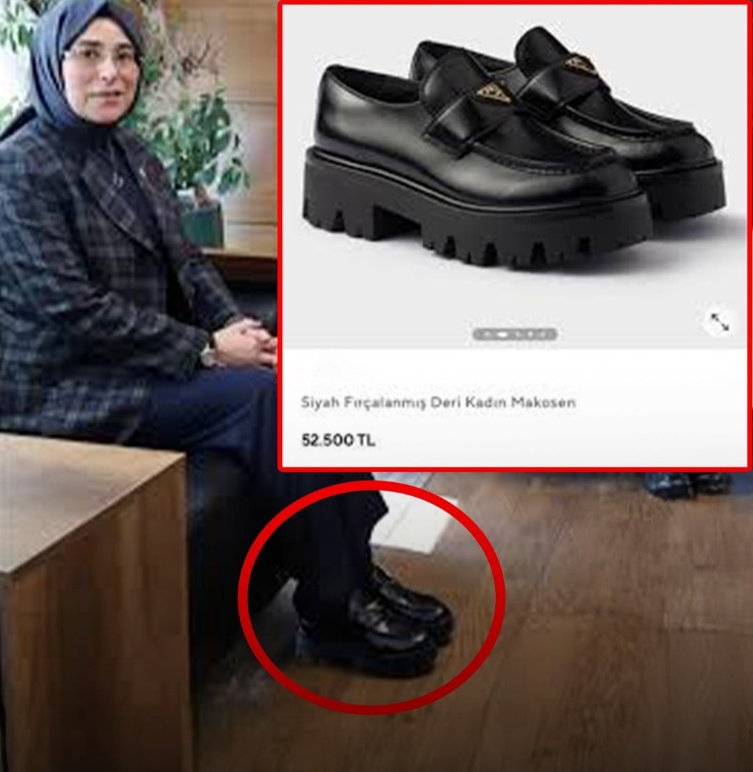 Profesorfacia's tweet photo. Asgari ücret neden mi açlık sınırının altında oldu!

AKP'liler daha lüks yaşayabilsinler diye!

AKP Şanlıurfa Milletvekili Cevahir Asuman Yazmacı’nın ziyaretlerinde giydiği ayakkabı 52 bin 500 TL... https://t.co/UaT6mpxVII
