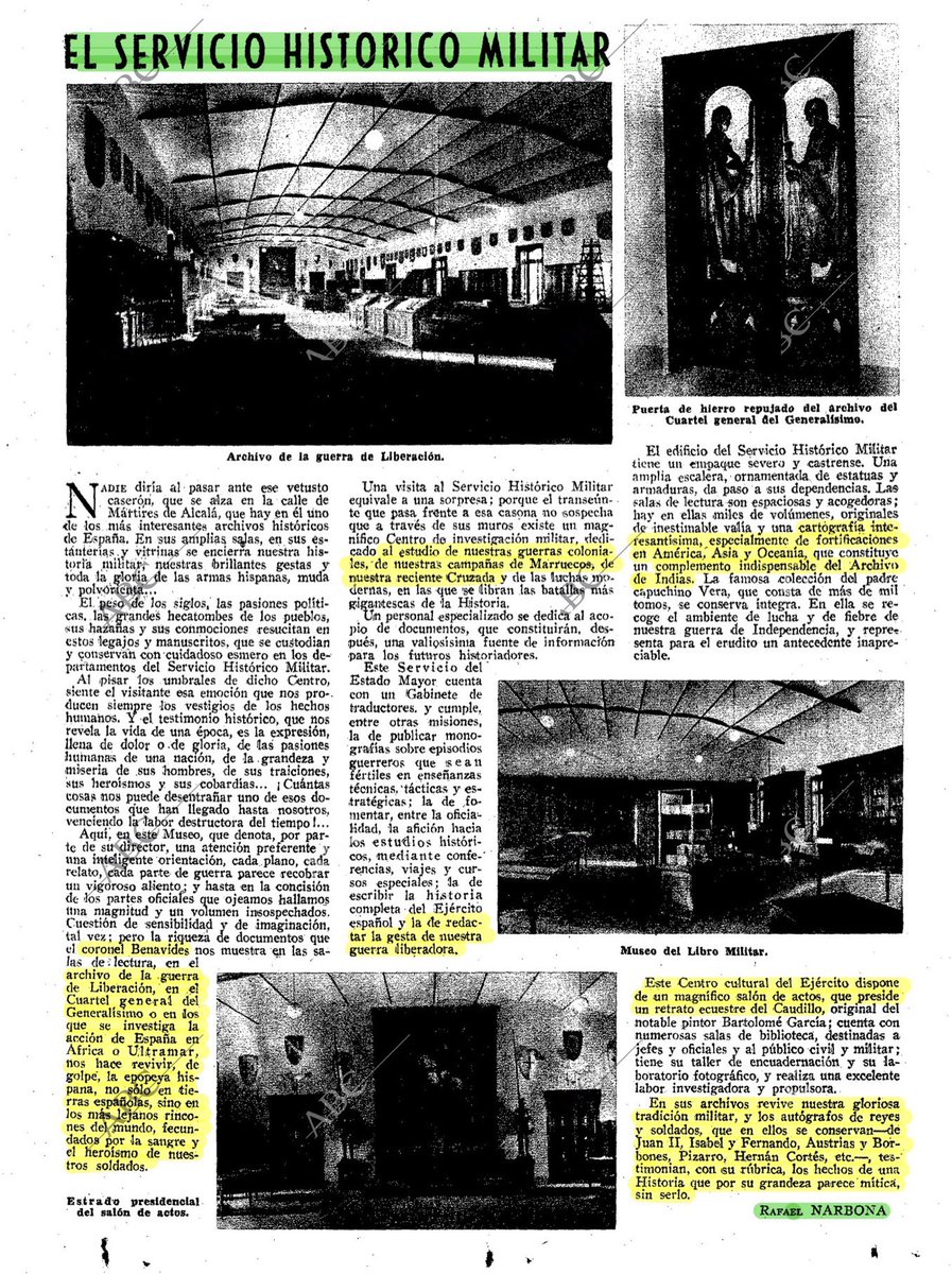 <a href="/RubenArranz_/">Rubén Arranz</a> Durante años aprecié a Narbona como autor. Un día, leí en un tuit suyo, muy victimista,  que su padre había sido represaliado por el régimen franquista. Me chirrió, porque recordaba haber visto, mientras investigaba, algún artículo de él en el Alcázar. Rebusqué un poco: durante