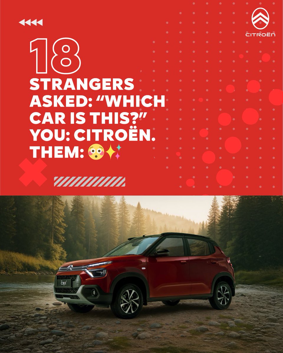 CitroenIndia's tweet photo. New gears. New roads. New reasons to smile. We didn’t just move forward this year,
we shifted into the new. And trust us, this was just first gear.
#CitroënIndia #C3X #BasaltX #AircrossX https://t.co/Ctya6B9toc