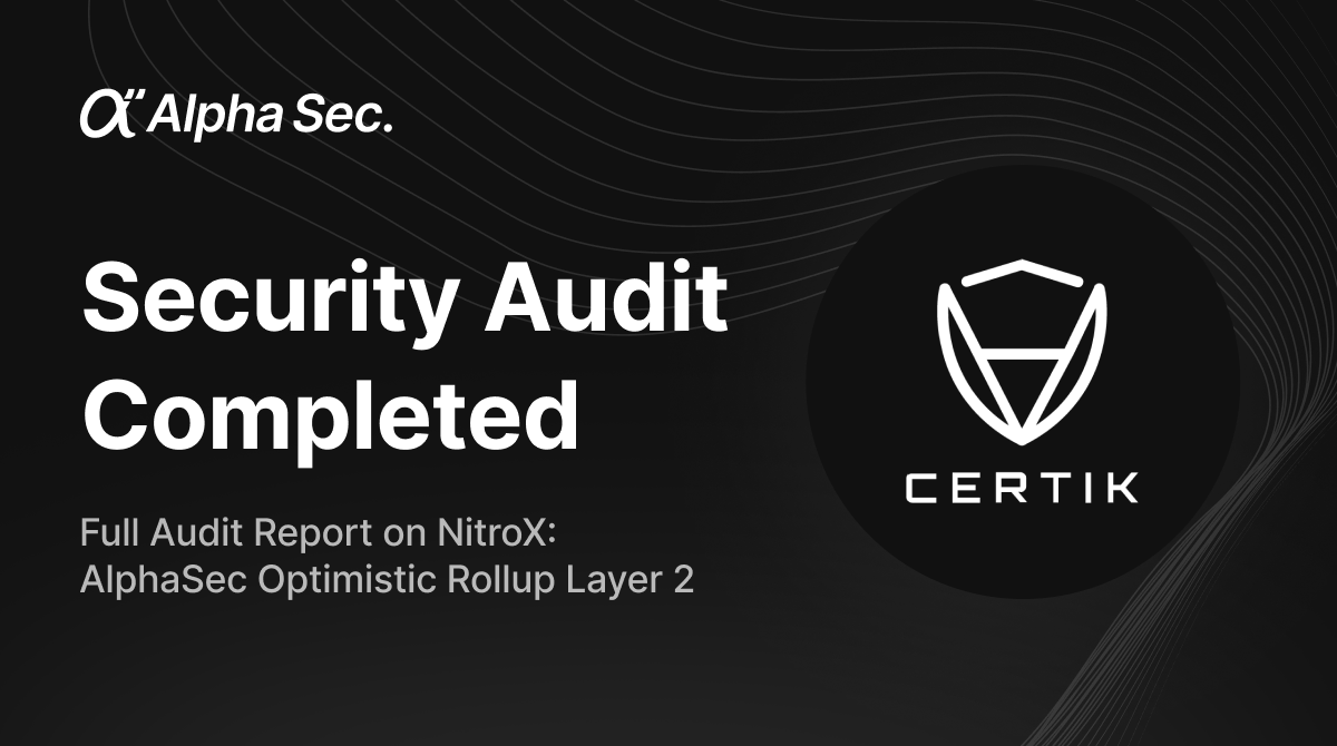 AlphaSec. Exchange tweet media