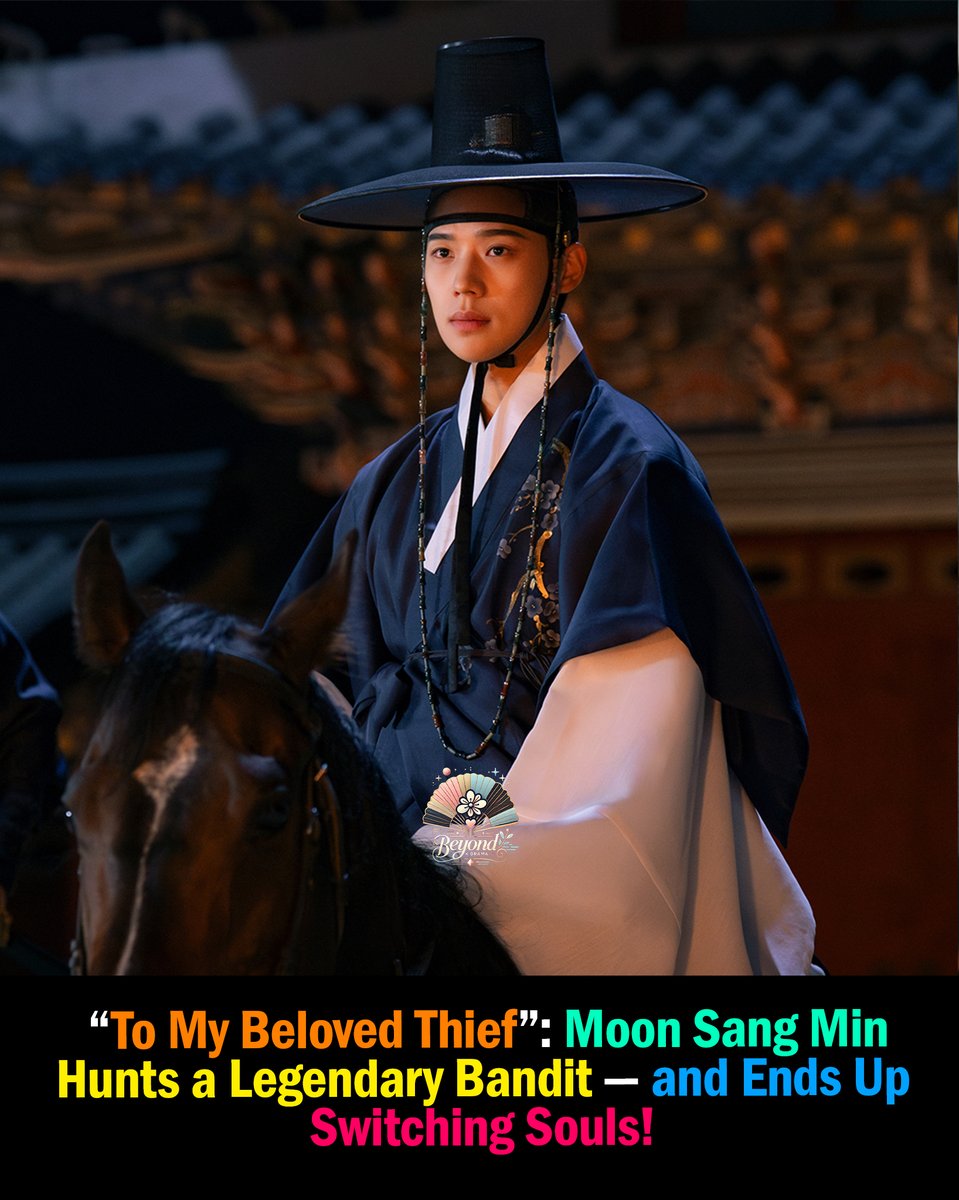 BeyondKdrama's tweet photo. To My Beloved Thief is gearing up for its January 3 premiere, and Moon Sang Min is stealing the spotlight as Yi Yeol, a secretive royal prince chasing the kingdom’s most enigmatic outlaw https://t.co/w3onKWKFGL