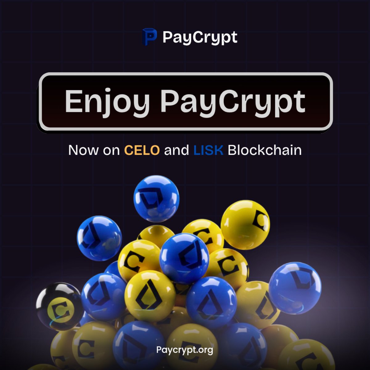 Big news from Paycrypt
We’re officially live on <a href="/Celo/">Celo.eth/acc 🦇 🌳</a> and <a href="/LiskHQ/">Lisk</a> blockchains, strengthening our mission to deliver seamless,secure, and scalable crypto payments.