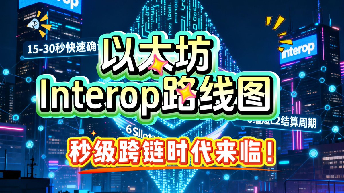ChainDeepExp's tweet photo. https://t.co/gRdZxIUHub

你是否曾为跨链等待数分钟而烦恼？以太坊Interop路线图正在解决这个问题，通过三大核心改进，实现15-30秒内快速确认，让跨链体验丝滑流畅
通过重构快速确认规则、缩短 L1 Slot 以及压缩结算周期，以太坊正在系统性地重构「时间」这一变量。#ethereumdevelopment #ethereum https://t.co/CY8erG0tlb