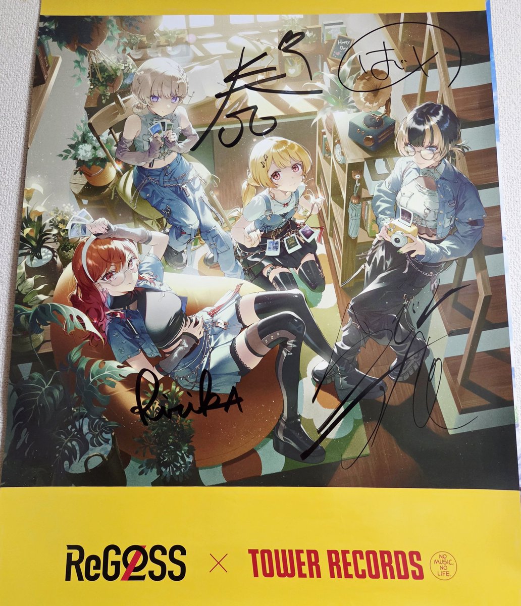 黒幕ゲーム　サインポスター タワレコからSnapshotのサイン入りポスター届いてた！ これ抽選…だよね