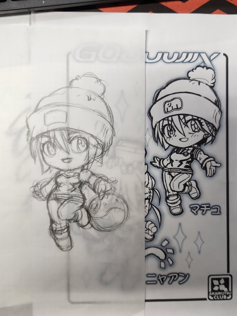 本業業務がやっと一段落したので、
今夜と明日の晩で画伯の所のコミケ御呼ばれ絵をなんとかするです💦
前回間に合わなかったキャラをなんとか…
前回のマチュも修正したいところ😰