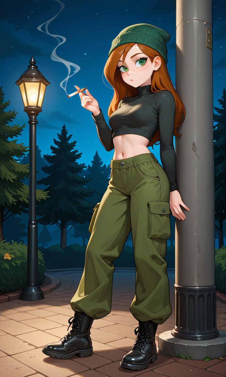 Cilla Possible ready for a belly beating.