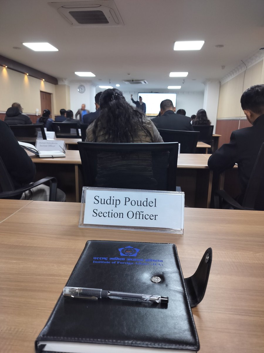 innocentpoudel's tweet photo. Basic Foreign Service Training for Newly Appointed Section Officers of Nepal Foreign Service has been started from Poush 8, 2082. 
#foreignaffairs #diplomacia  #mofa #Ifa https://t.co/7tnr3Oa4wO