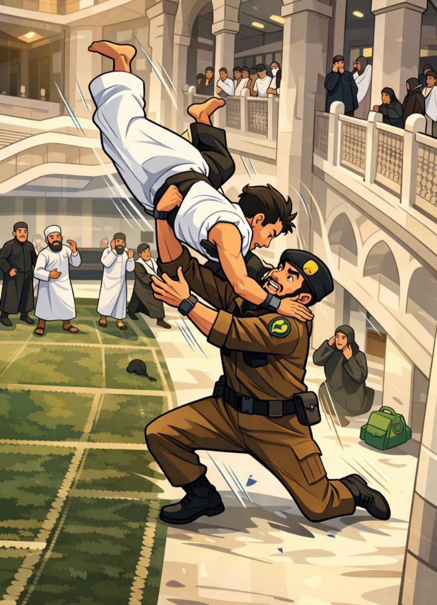 رجال الأمن السعودي يقفون خط الدفاع الأول لحماية أقدس بقاع الأرض،
يحفظون الأرواح، وينظمون الحشود، ويخدمون الزائر والمعتمر والمصلي.

ومشهد إنقاذ شاب من السقوط لم يكن صدفة.. بل نتيجة جاهزية وتدريب ومسؤولية حقيقية.
هنا يظهر معنى الأمان، وهنا تُكتب البطولة بالعمل لا بالكلام. 🇸🇦