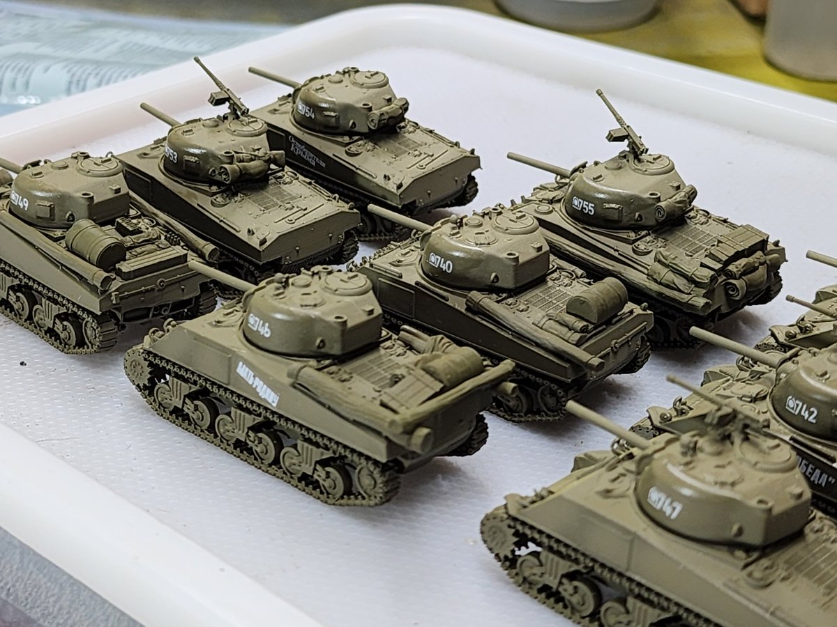 BenFiene's tweet photo. @tomjmegan #FestiveTankChallenge25 decals added and satin varnish applied, ready for filters and weathering tomorrow. #spreadthelard https://t.co/c5rWVYWgl4