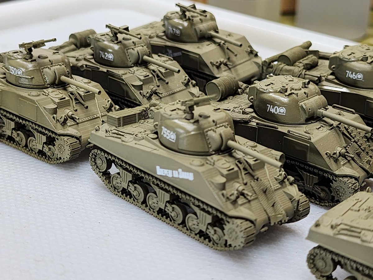 BenFiene's tweet photo. @tomjmegan #FestiveTankChallenge25 decals added and satin varnish applied, ready for filters and weathering tomorrow. #spreadthelard https://t.co/c5rWVYWgl4
