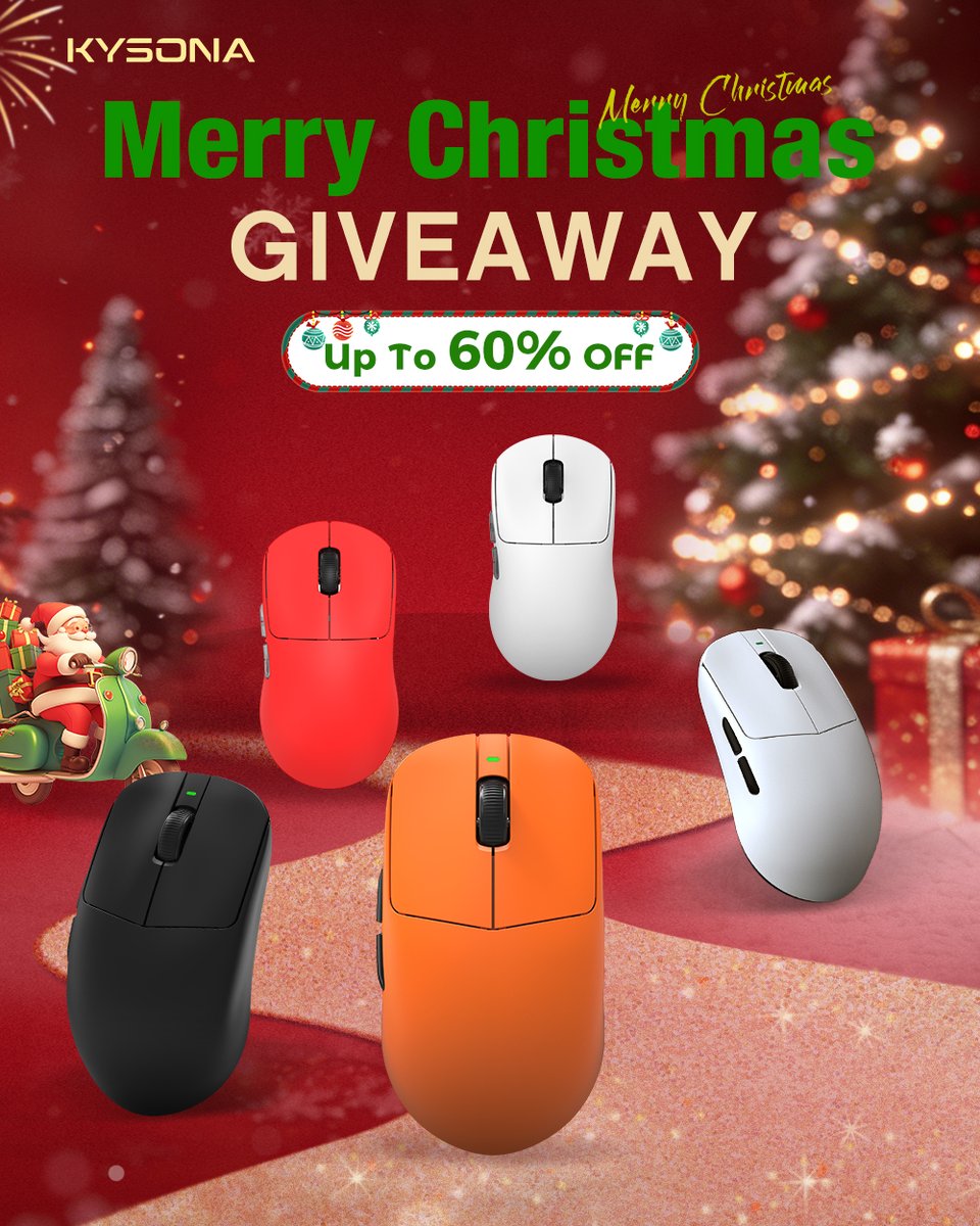 KYSONAOfficial's tweet image. 🎄Christmas Giveaway — Round 2!

Missed the first round? Here’s your chance!🎉
⏰48H ONLY
🏆5 Winners
🎁Classic products &amp;amp; best sellers — something you’ll love.

🎅Christmas deals: shop.kysona.com/pages/christma…
🎁Enter the giveaway: gleam.io/7T0FQ/kysona-c…

#KYSONA #Giveaway #Christmas