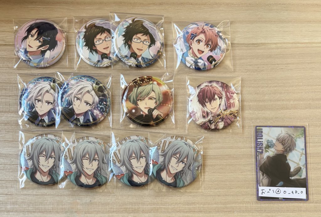 0【交換】アイナナ 缶バッジ ブラホワ BW ドラコレ sony アイスタ