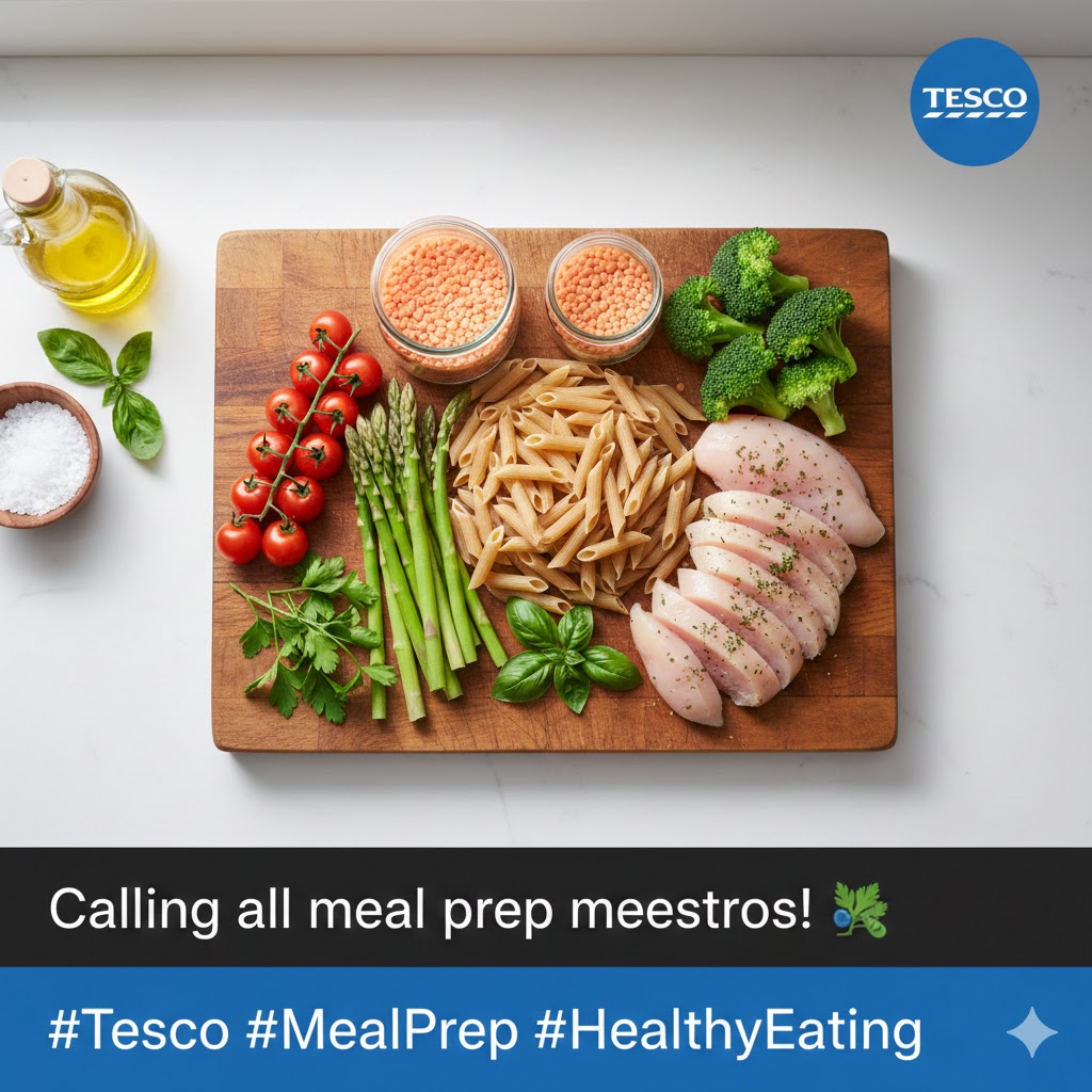 KhanamMahb4366's tweet photo. "Calling all meal prep maestros! 🥦🍝 Our new range of fresh, delicious, and convenient ingredients makes healthy eating easier than ever. What's your go-to weeknight meal? Share your recipes below! #Tesco #MealPrep #HealthyEating 
know more:https://t.co/8DlkY71jxR https://t.co/BaBRwqJDA7