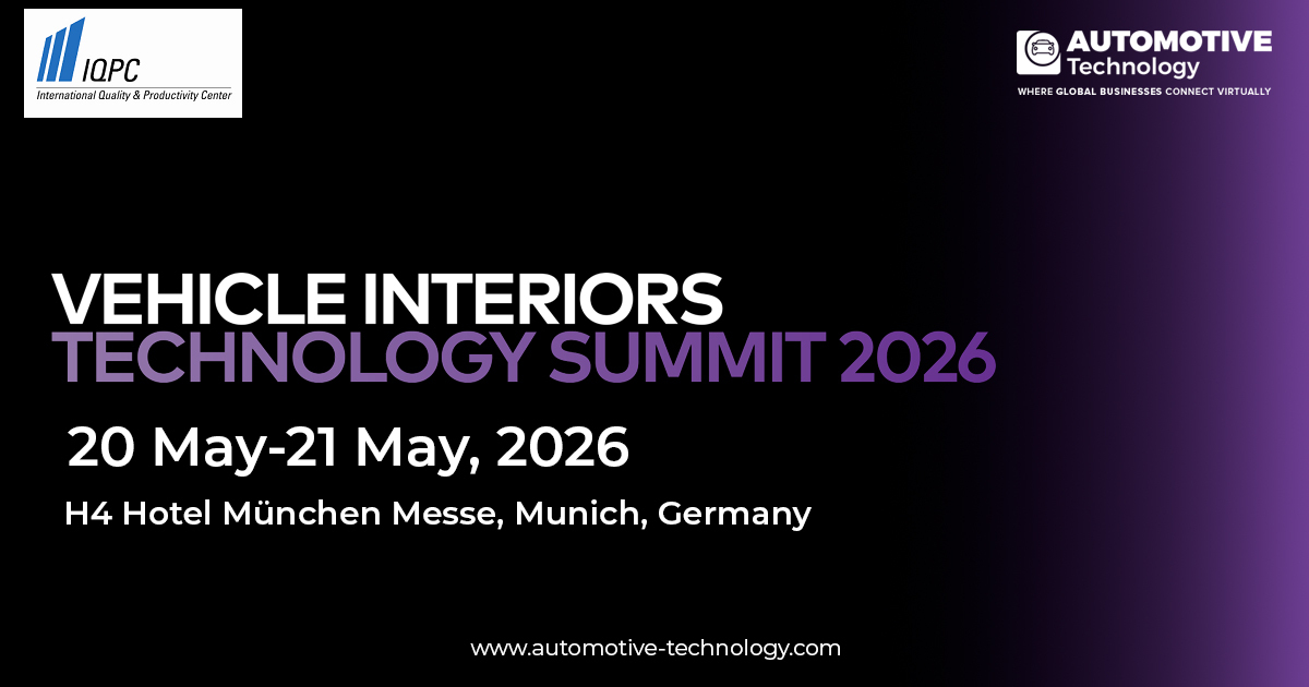Vehicle Interiors Technology Summit 2026

Vehicle interiors are evolving into intelligent, sustainable living spaces.
Join industry leaders in Munich to explore the future of seating, lighting, displays, and HMI innovation.

🔗 automotive-technology.com/events/vehicle…