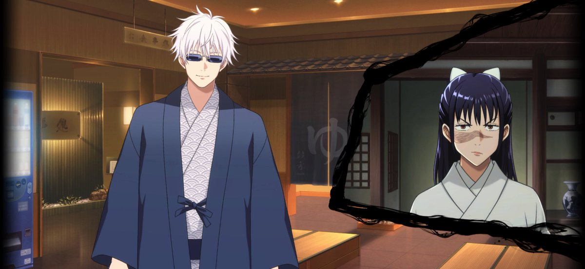 lightningclare's tweet image. GTG's (Great Teacher Gojo) day off

-call Utahime-sensei just to annoy her
-calls Ijichi on duty to pick him up
-texts 1st years in a mission about souvenirs
-enjoys sweet fruit-flavored milk

Even on his day off he never stops being who he is. And yet somehow...