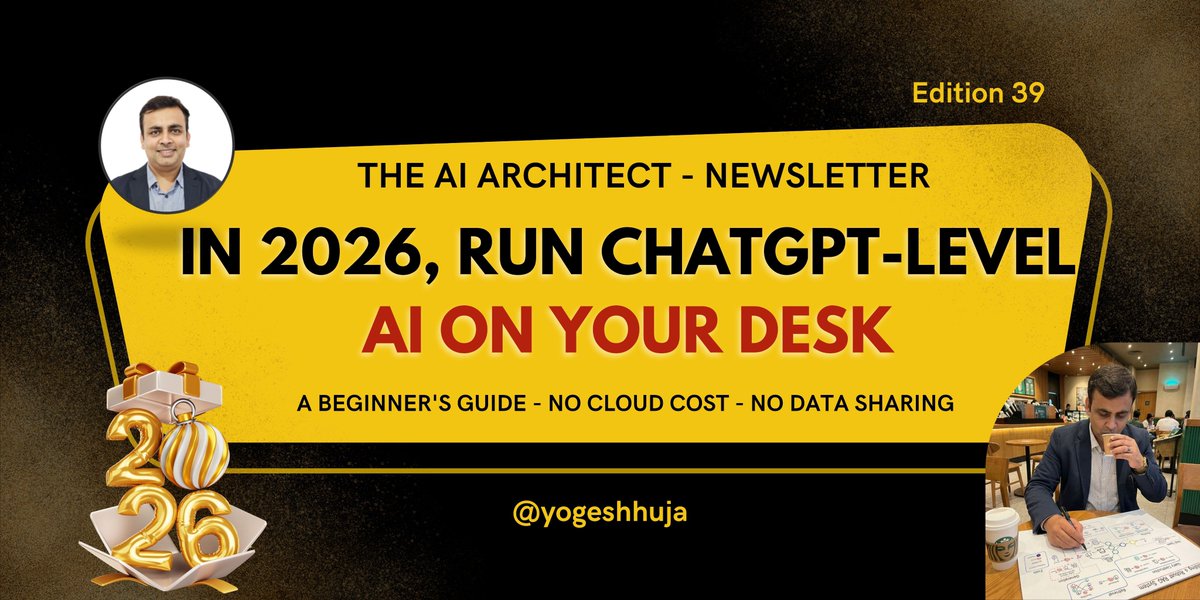 Check out the latest article in my newsletter: Your 2026 AI Roadmap: Running ChatGPT-Level Intelligence on Your Desk linkedin.com/pulse/your-202… via <a href="/LinkedIn/">LinkedIn</a>