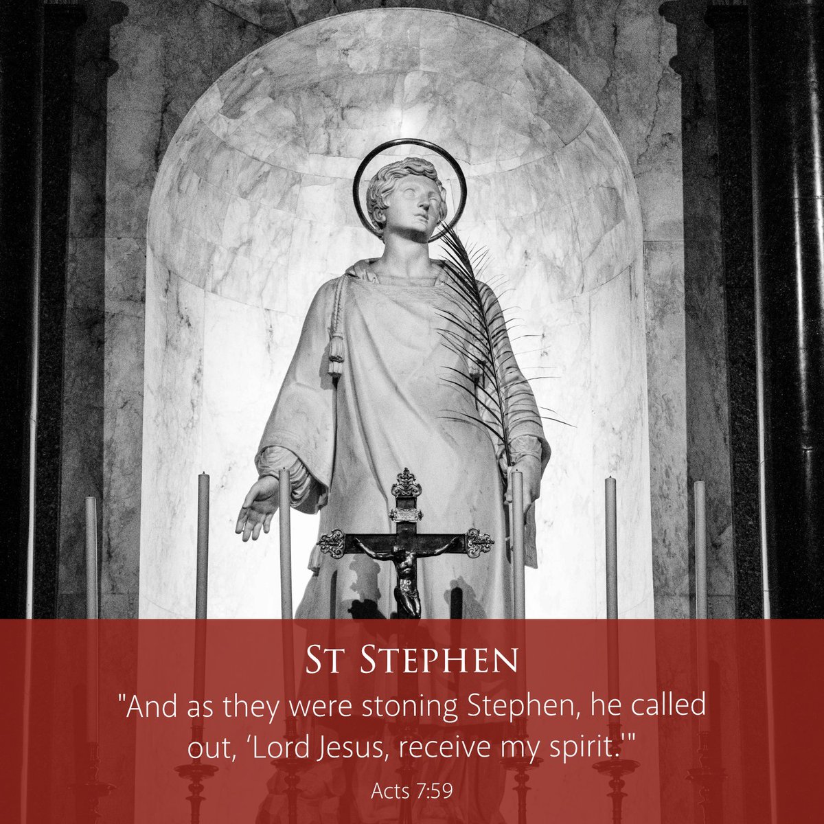 We thank you, Lord, for the example and inspiration of the saints. May we be bold in proclamation and defence of the Faith, in solidarity with those around the world who are persecuted for their faith. Amen.

St Stephen, patron of deacons and altar servers, pray for us.