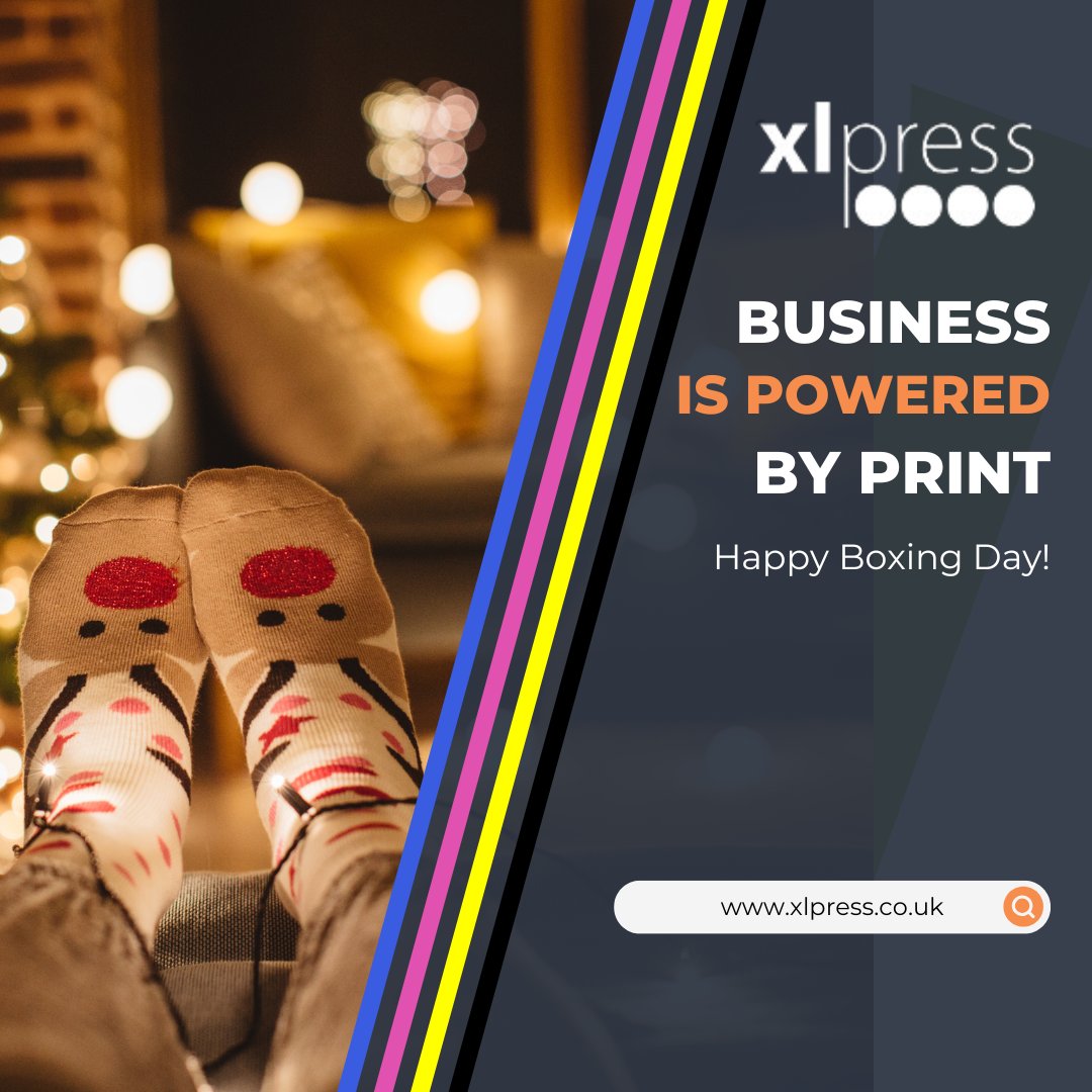 Happy Boxing Day from all of us at XL Press! We hope you’re enjoying a relaxing break.

#XLPress #BoxingDay #BusinessPrinting