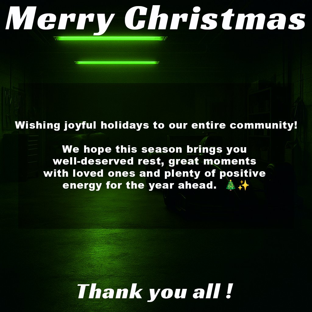 Wishing joyful holidays to our entire community!
We hope this season brings you well-deserved rest, great moments with loved ones, and plenty of positive energy for the year ahead. Thank you for being part of our community and for your continued support throughout the year. 🎄✨