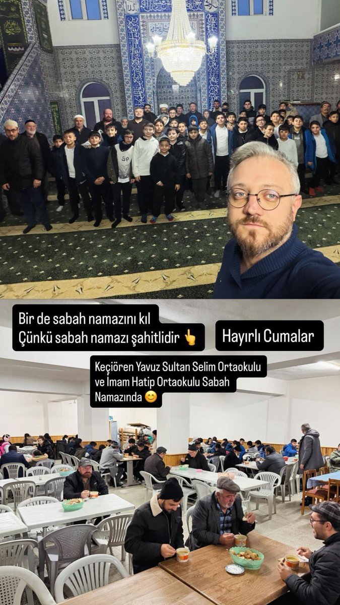 Keçiören Yavuz Sultan Selim Ortaokulu ve İmamHatip Ortaokulu Sabah Namazında 😊