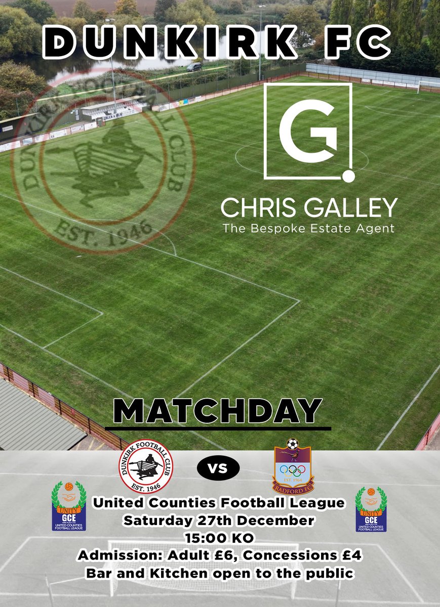We hope you all had a wonderful day yesterday.
Upnext we welcome <a href="/RadfordFC64/">Radford FC</a> to the Empire Sports Ground for our last game of the year, see you tomorrow.