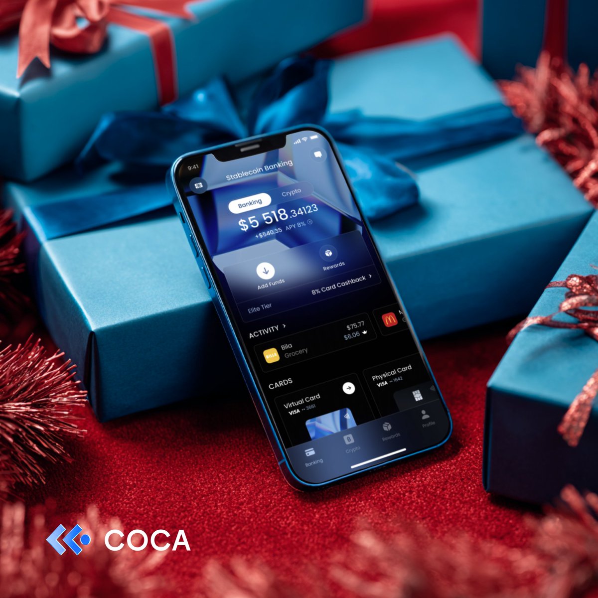 coca_wallet's tweet image. Traditional banks: closed for the holidays
COCA: still working 💙

Your banking app with no days off.