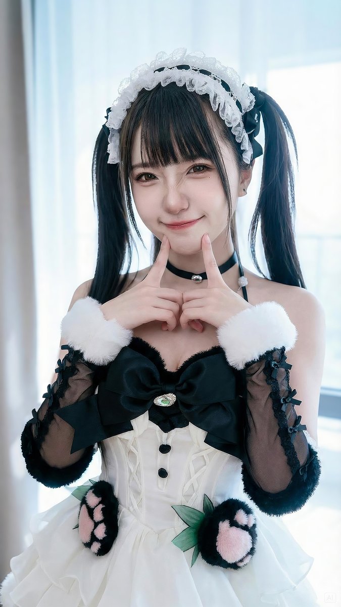noble1799's tweet photo. Sometimes you don’t need a story.
Just Chu Lin at home, trying on a maid outfit 💖
Cute energy, simple joy ✨

#SHEdoll #ChuLin #CuteMaid #MaidOutfit #TryOn #CuteGirl  #HomeVibes https://t.co/kPsueEzEKB