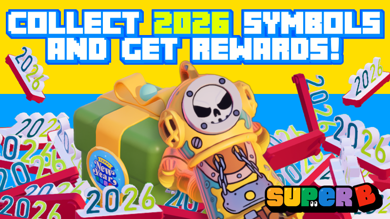Super-B New Year Event! 
Collect 2026 Symbols in Brick City 🎈🎁

Grab a chance to get Limited Items &amp; exclusive rewards! 
✅ Total Reward Pool: 💰 100 USDC + 1,000 NSB

More details : 
medium.com/superbofficial…