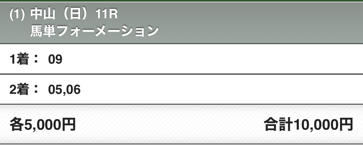 apuann's tweet photo. ダノンデザイル　レガレイラ
同じ馬券買ってる人？

#有馬記念 https://t.co/nAoTjnP5iO