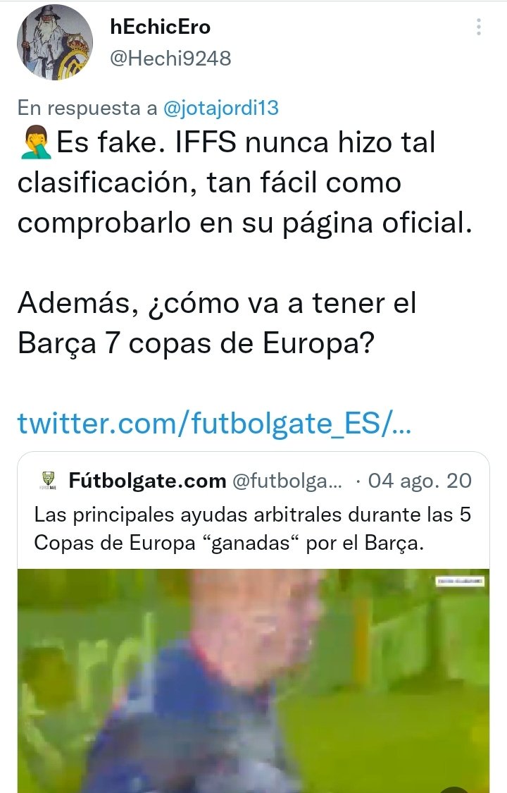 _Benito___'s tweet photo. El día q Jota Jordi subió una estadística q indicaba q el RM debería devolver 9UCL, le demostraron q era una estadística fake y ocultó la respuesta para q nadie la pudiera ver.
Propagar una noticia q difama al RM a sabiendas d q es falsa. Esa es la rabia y la maldad d esta gente https://t.co/QsyFCop0jk
