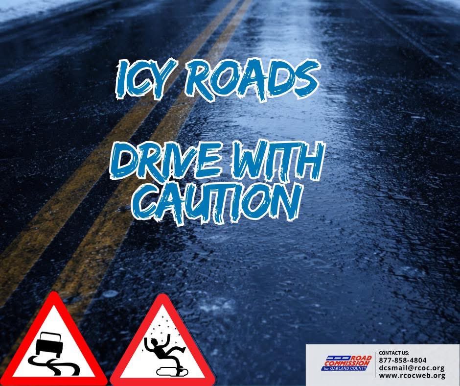 oaklandroads's tweet photo. We started calling in staff at 3 am. Please drive with extra caution today. Expect icy conditions due to the forecast. Give the salt trucks plenty of space to work.
#stay200feetback #DriveforConditions #salttrucks #freezingrain #icyroads https://t.co/x5pmVf8a91