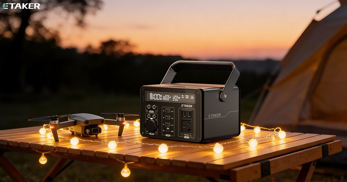 EtakerOfficial's tweet photo. ETaker P300 | Your All-Weather Power Core

50% lighter than traditional models ⚖️, works at -30℃ ❄️, keeps your outdoor adventures powered.

298Wh capacity + 9 ports, charge all your gear in a compact pack 🔋.
#ETakerP300 #PortablePower #OutdoorAdventure https://t.co/VMQD9zgjMb