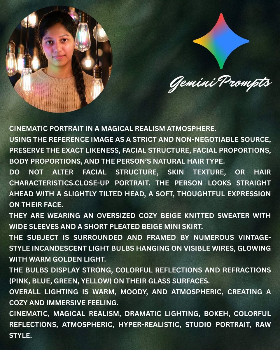 Cinematic Golden Glow Close-up Prompt — example 2
