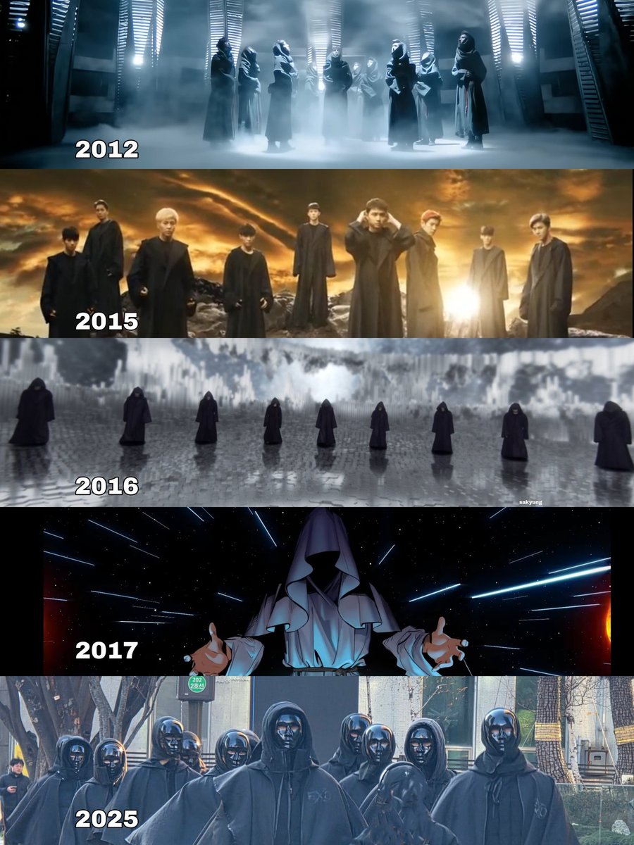 Sakyung_'s tweet image. these robes represent EXO since their debut; it's a cultural costume on EXO Planet... 
#엑소 #EXO