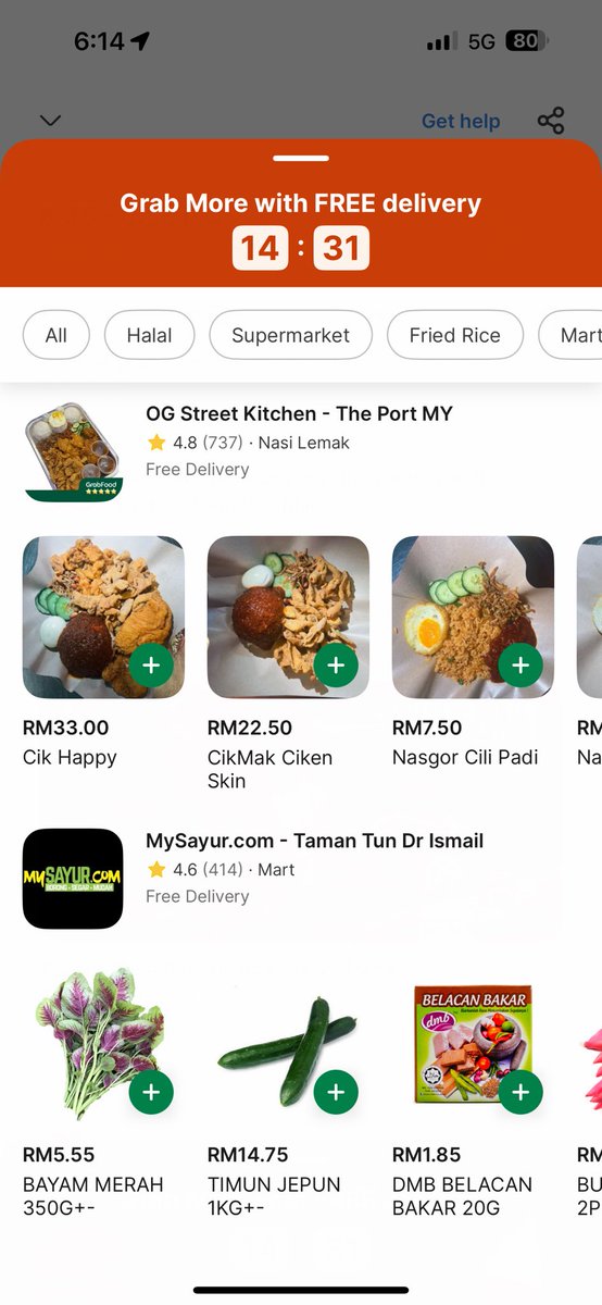 OwToTheZie's tweet photo. Both kedai ada free delivery kat Grab now!

Kedai Kak Ojie
OG Street Kitchen https://t.co/5ZoVRw0Wwt