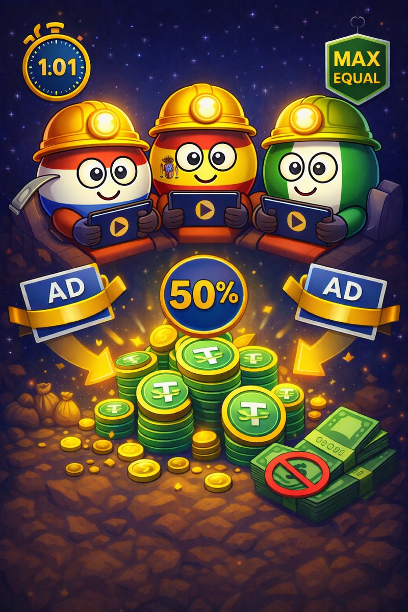 CountryballG's tweet photo. 🎮 Fair gameplay. Real rewards. No hidden costs.

In Countryball, ads are short and equal for everyone ⏱️
Every player watches the same number of ads — no pay-to-win.

💰 50% of ad revenue goes to the USDT reward pool
🚫 No spending required
⚖️ Equal conditions for all players

Play, collect countries, and climb the rankings.
The winners are those who put in time and effort.

🌍 One world. One game. Fair for everyone.

#CountryballGame #FairPlay #PlayToEarn #Nederland  #nigeria #espana